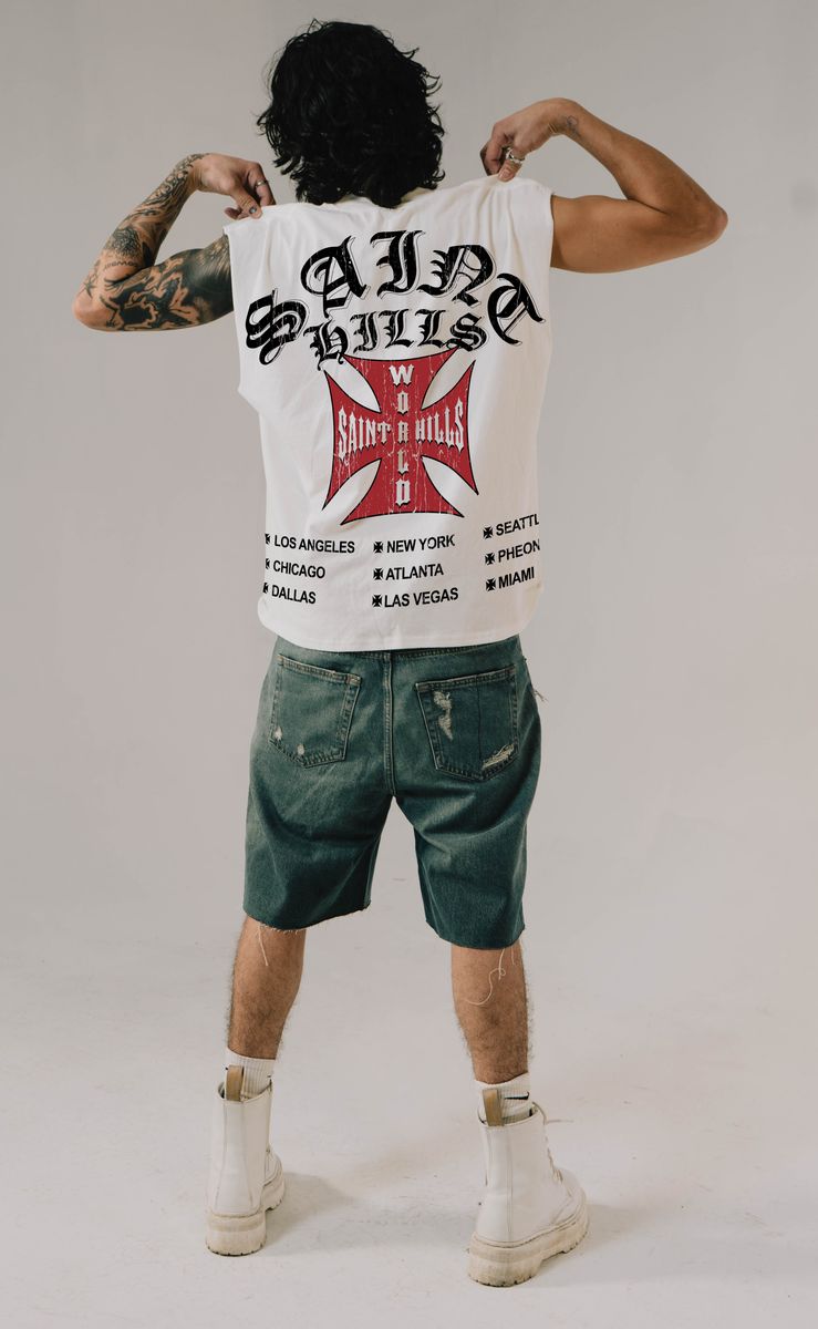 Tour Cut-sleeve Tee  White