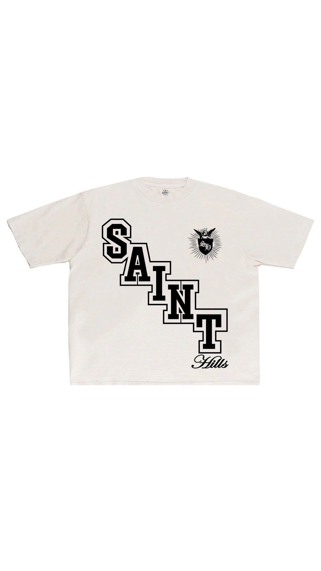 College T-Shirt - White