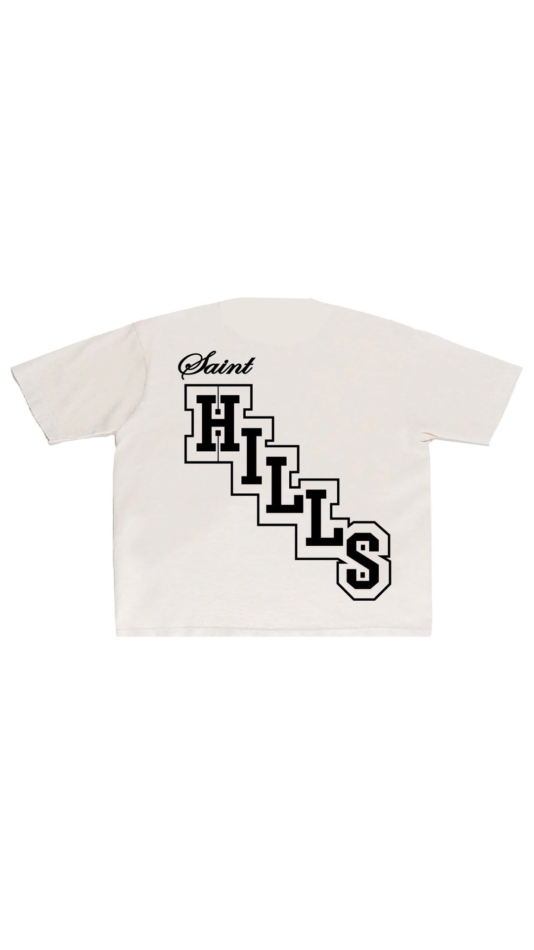 College T-Shirt - White