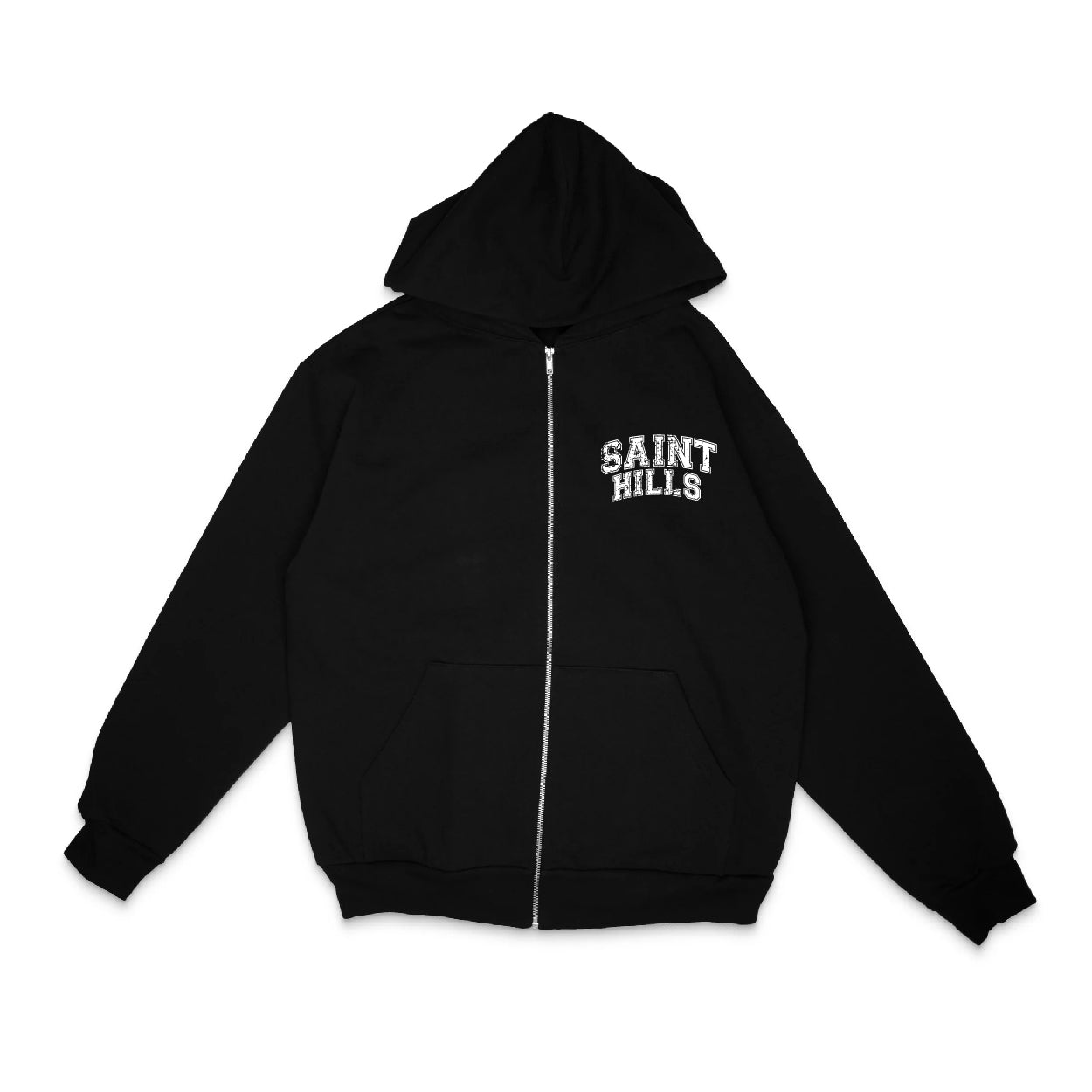Varsity Zip-Up Black