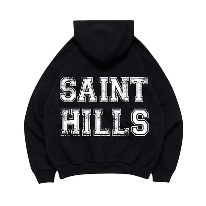 Varsity Zip-Up Black