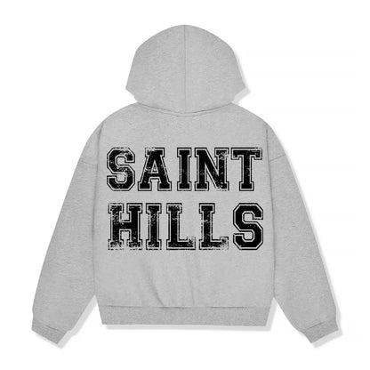 Varsity Zip-Up Ash Grey