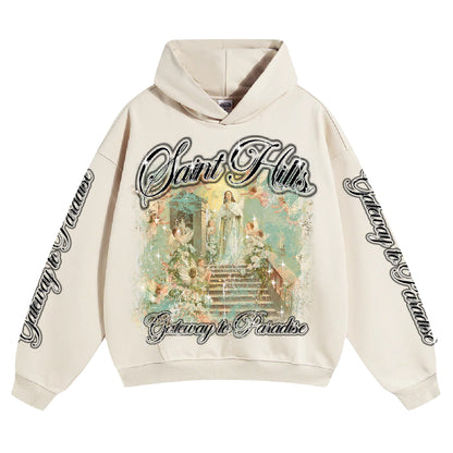 Gateway To Paradise Hoodie Cream