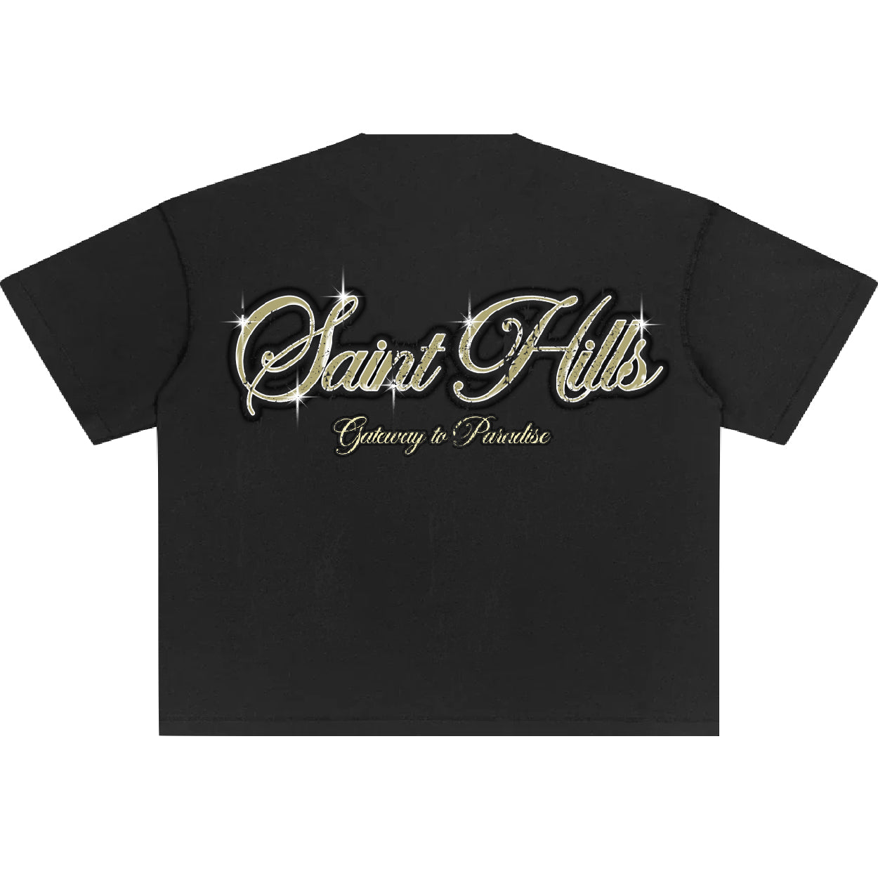 Gateway To Paradise Tee Black – Saint Hills