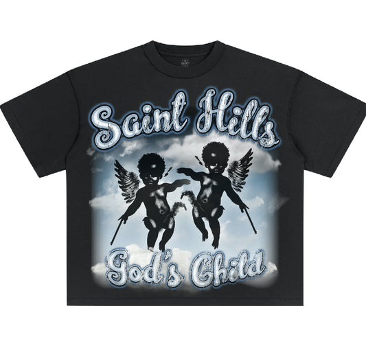 Gods Child Tee Black