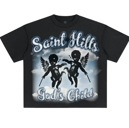 Gods Child Tee Black