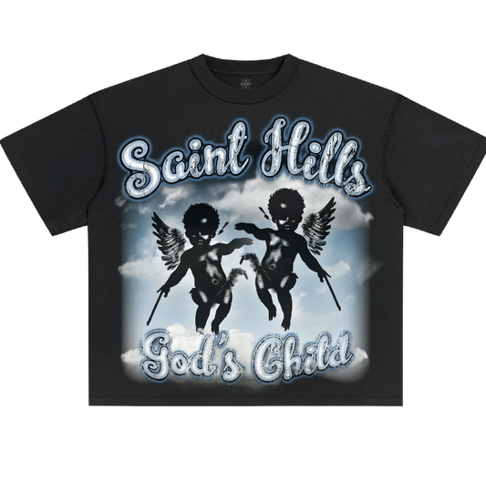 Gods Child Tee Black