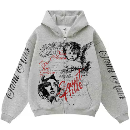 Galleria Zip-Up Ash Grey