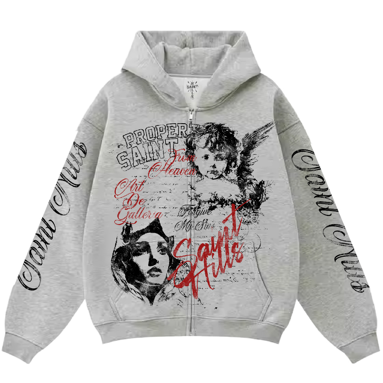 Galleria Zip-Up Ash Grey