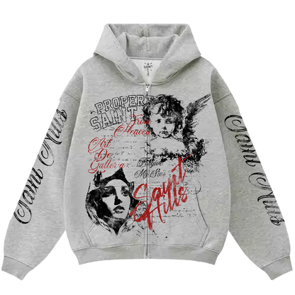 Galleria Zip-Up Ash Grey