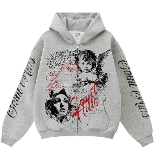 Galleria Zip-Up Ash Grey