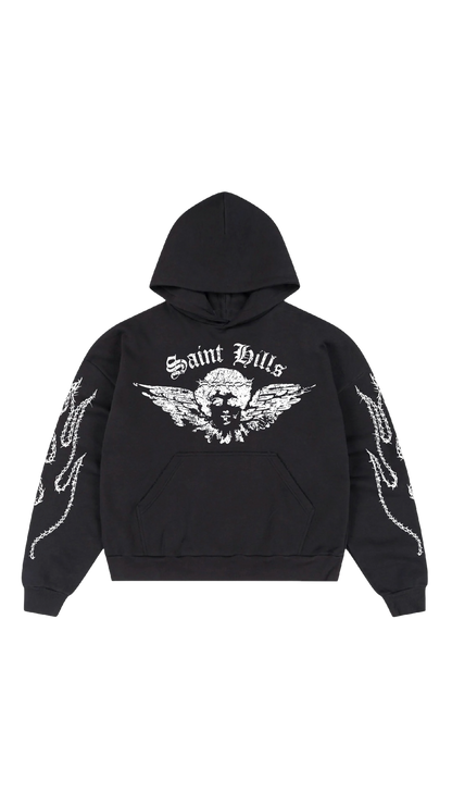Saint Angel Hoodie - Black