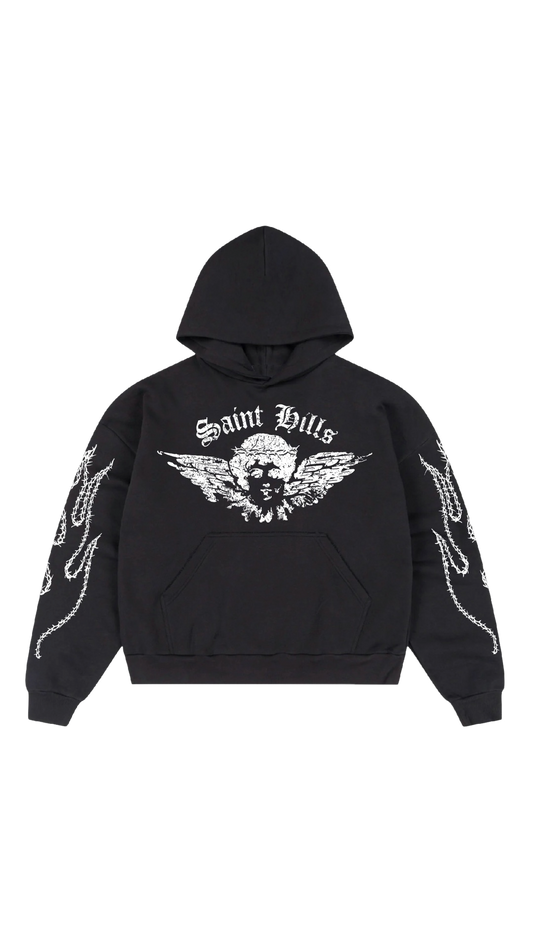 Saint Angel Hoodie - Black