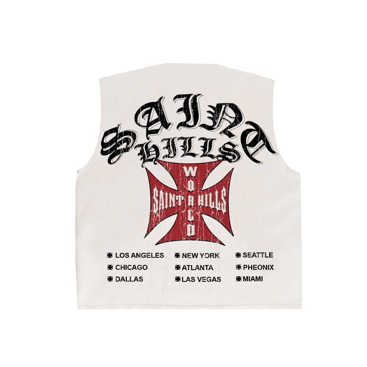 Tour Cut-sleeve Tee  White