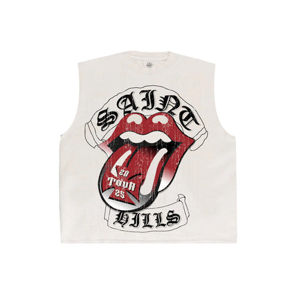 Tour Cut-sleeve Tee  White