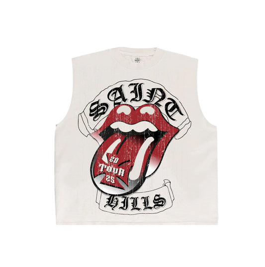 Tour Cut-sleeve Tee  White