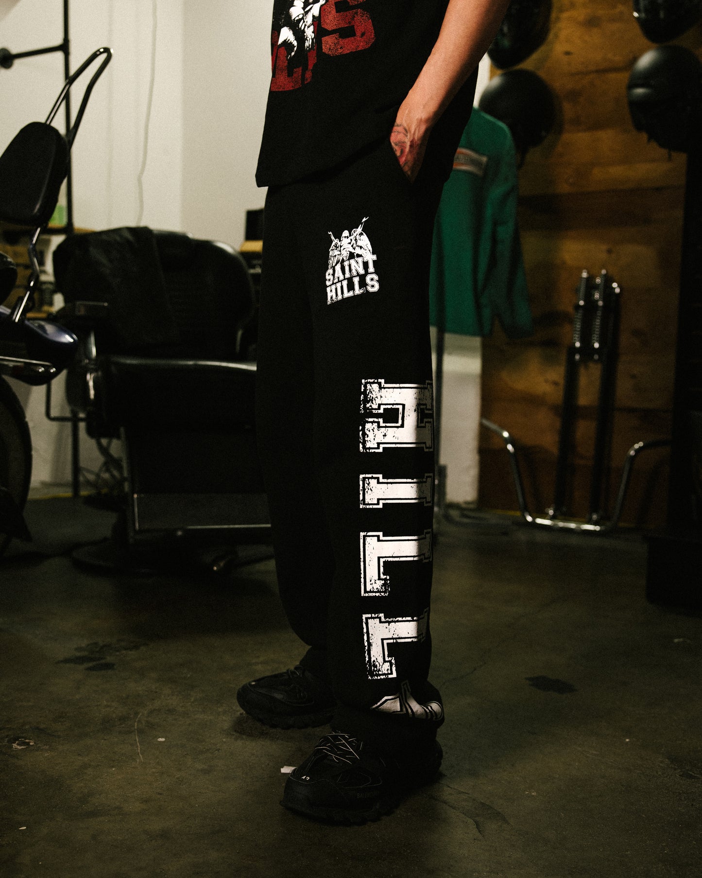 Varsity Sweatpants Black