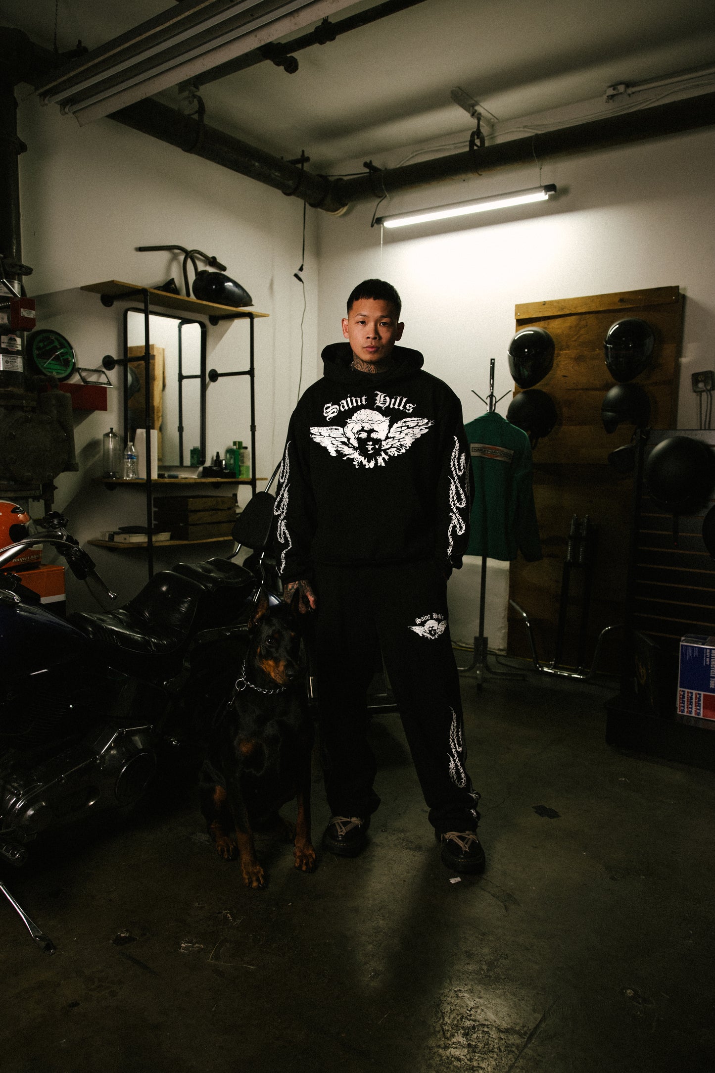 Saint Angel Hoodie - Black