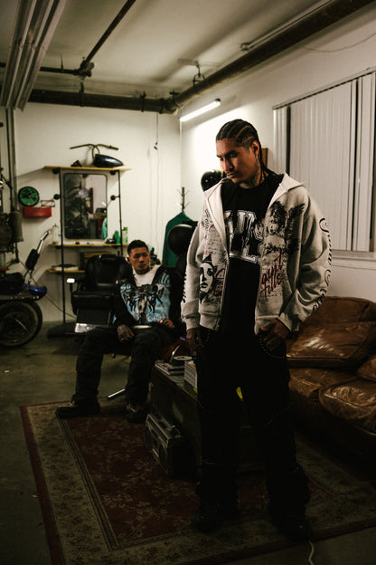 Galleria Zip-Up Ash Grey