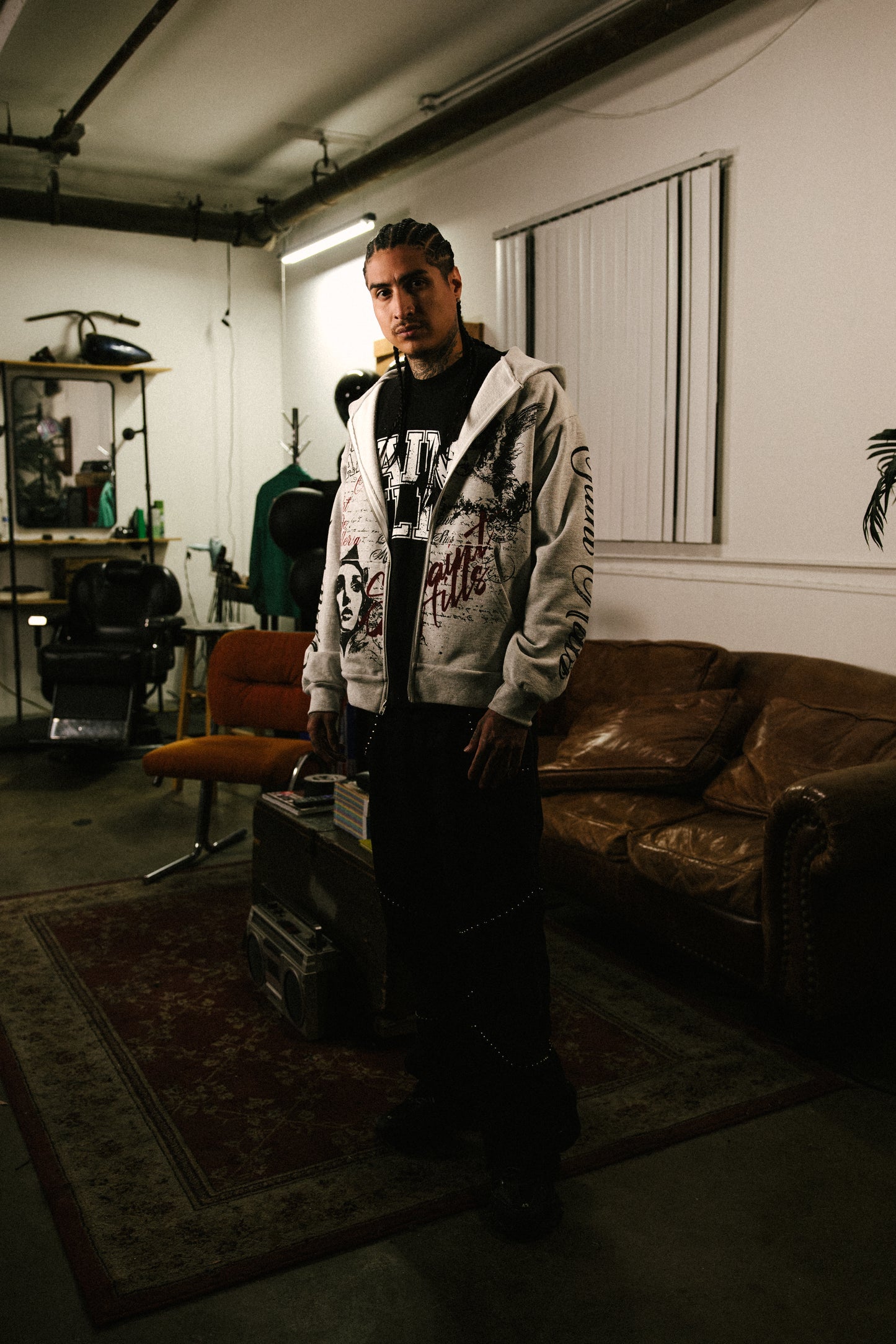 Galleria Zip-Up Ash Grey