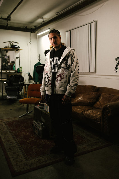 Galleria Zip-Up Ash Grey