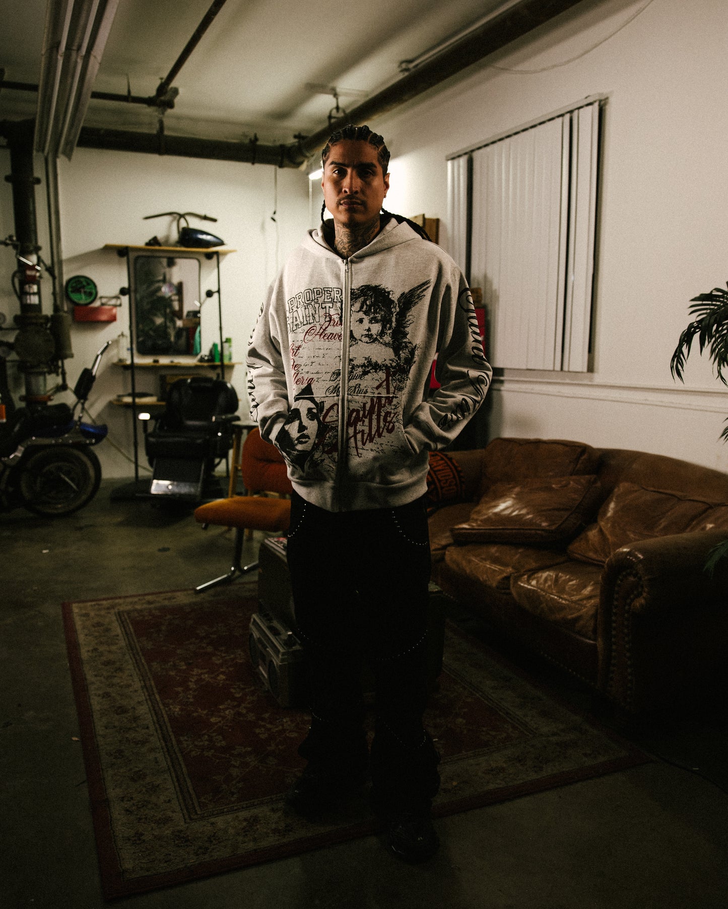 Galleria Zip-Up Ash Grey