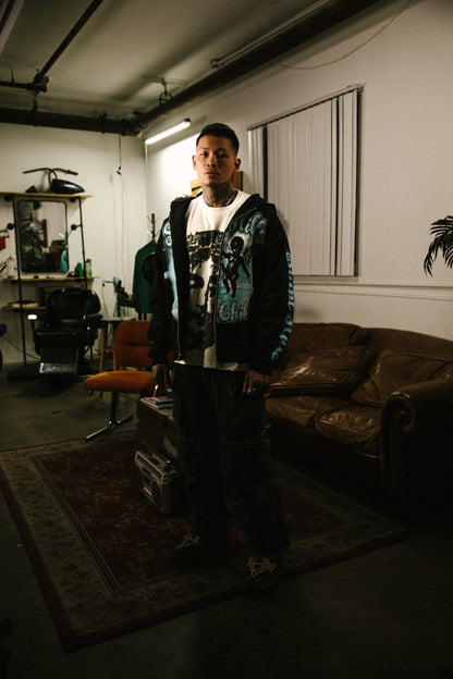 Gods Child Zip-Up Black