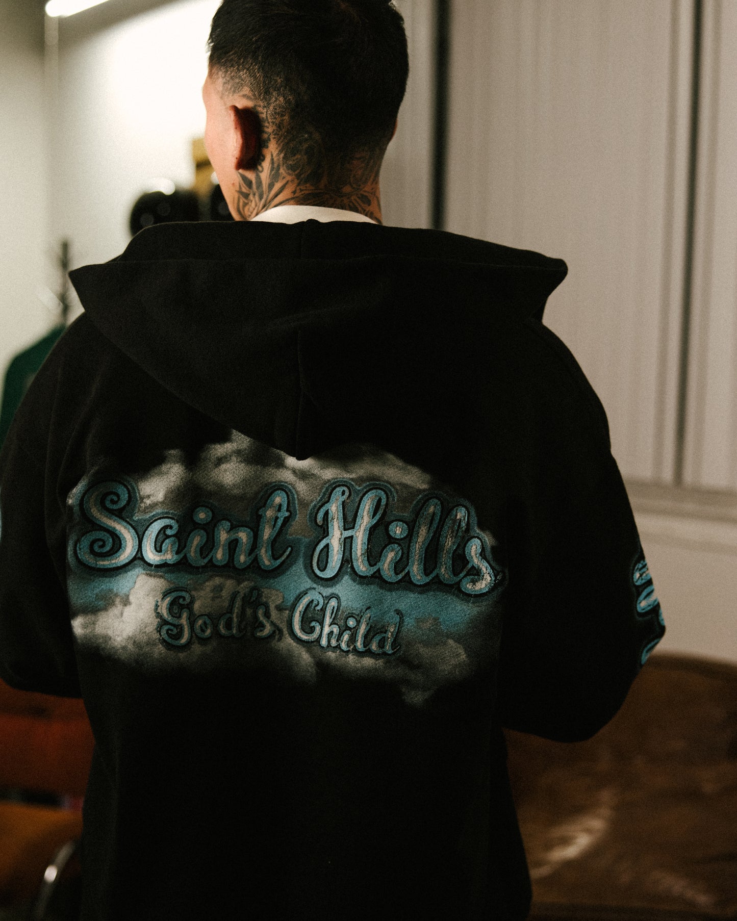 Gods Child Zip-Up Black