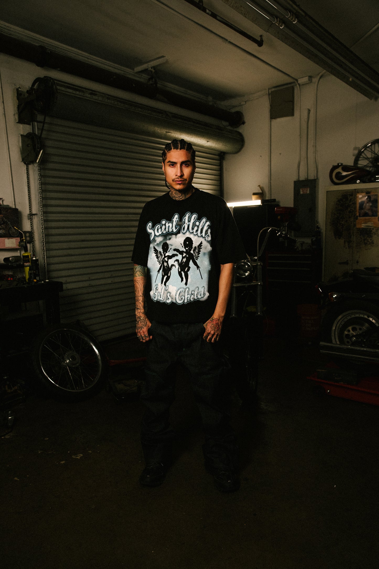 Gods Child Tee Black